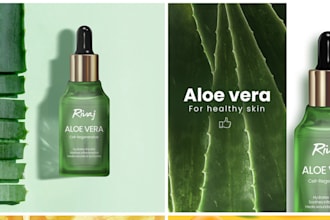 do label design, product label design, skincare, serum oil label