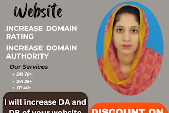 increase DR and da of your websites using dofollow links