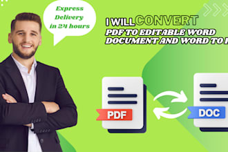 convert PDF to editable word document and word to PDF