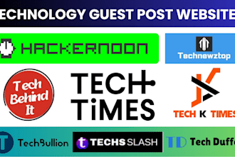 do technology guest post blogs submit on tech websites, technology premium blogs
