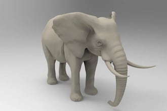 sculpt 3d models of character and animal for 3d printing
