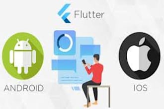 build mobile app development, android and ios app, flutter app and flutter flow