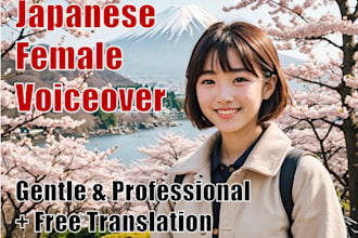 do japanese voiceover with free translation