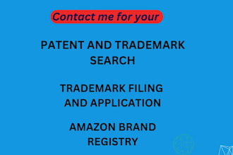 be your licensed attorney for patent and trademark search