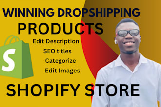 add trending dropshipping products in our shopify store