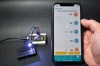 do home automation task and iot projects with app