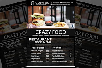 design creative food flyer, party flyer, corporate flyer, church flyer