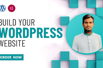 build  landing page website using elementor
