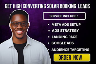 solar leads  appointment booking solar landing page, roofing leads google ads