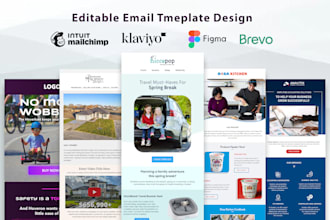 design mailchimp email template or newsletter in 24 hours