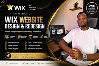 design and transfer wix studio website, wix website redesign, wix, wix studio