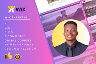 build wix website design, wix website redesign and wix website