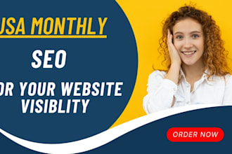 do USA monthly SEO for your website visibility