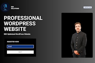 create and design professional wordpress website and blog site