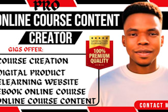 do ebook online course online course content, course creation as digital product