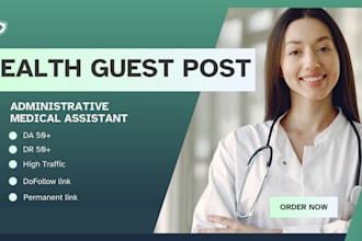 do health guest post on high da health blog with white hat backlink