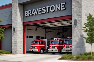 do 3d fire station, fire precinct, fire fighters emergency room