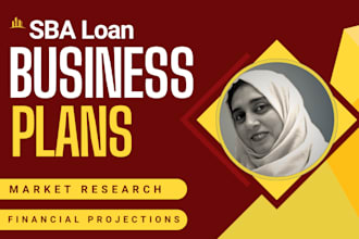 prepare sba business plan for the sba loan