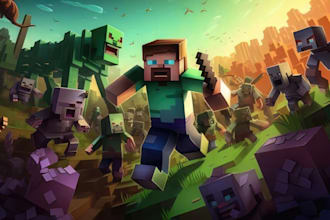 do a professional level minecraft animation