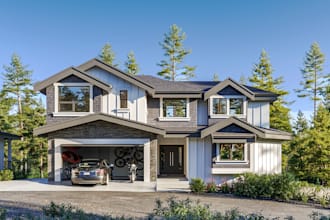 do 3d house exterior design,interior design,and 3d rendering