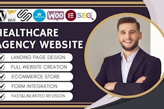 build professional healthcare staffing agency website wordpress and wix solution