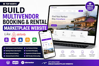 build multivendor booking rental marketplace website like airbnb