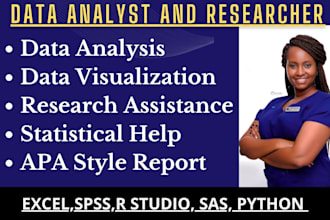 perform statistical data analysis with spss, r, or excel