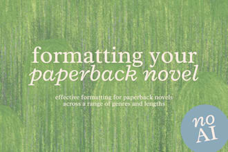 format your paperback novel