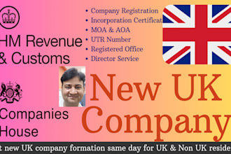 setup new UK company formation for UK and non UK resident international foreigne