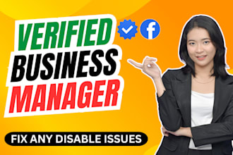 create fresh verified fb business manager and ads account