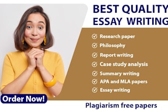write your research, summaries, case studies, powerpoints, project and proposals