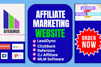 design affiliate marketing mlm cpa cps cpl clickbank refferal program website