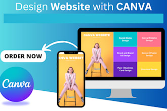 create amazing and beautiful website using canva