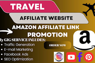 promote autopilot travel affiliate website amazon affiliate link promotion