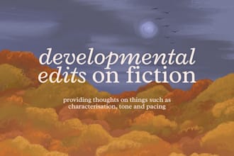 developmentally edit your novel