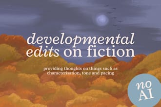 developmentally edit your novel