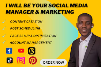 be your social media manager and personal assistant
