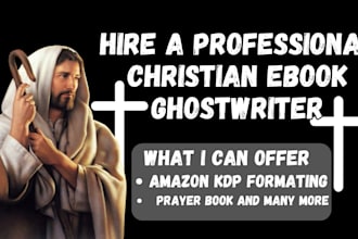 christian ghostwriter for daily devotionals prayer journals and ebooks