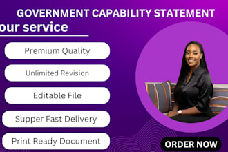 design government capability statement do professional capability statement