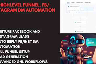 build gohighlevel sales funnel with ai dm automation to nurture leads