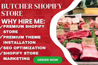 butcher shopify store butcher meat shop store seafood marine dropshipping store