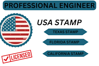 do structural engineer, california, ohio, indiana pe stamp for city permit