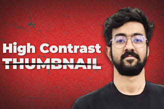 create high contrast thumbnails for digital marketing videos