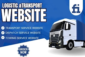 build courier, logistics, transport, dispatch, truck, or towing website