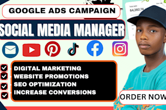 do google ads campaign or social media marketing manager for website promotion