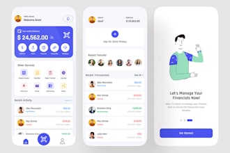 develop money transfer app payment app virtual card online bank app