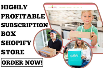 design subscription box shopify store membership subscription box website