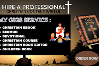 ghostwrite your christian ebook, devotional, or faith based book