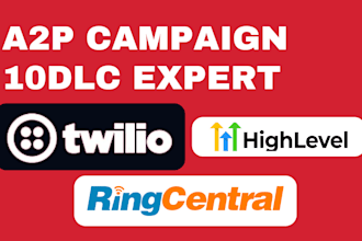 do a2p 10dlc ringcentral, twilio, gohighlevel and zoom