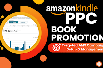 launch profitable amazon KDP PPC ads campaign for book promotion